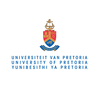 Logo University of Pretoria, Referenz lan­gu­age trai­ning, English