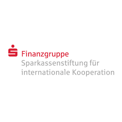 Logo Sparkassenstiftung für internationale Kooperation e.V., Referenz trans­la­tion, German